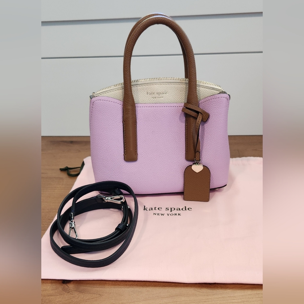 Kate Spade Lavender and Brown Satchel/Crossbody